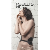 Пояс с клёпками Yona Black - Rebelts - купить с доставкой в Камышине