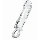 Прозрачная насадка с петлёй для фиксации - 14 см. - ToyFa - в Камышине купить с доставкой