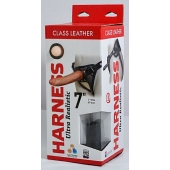 Насадка-фаллоимитатор на кожаных трусиках Harness Ultra Realistic 7  - 18 см. - LOVETOY (А-Полимер) - купить с доставкой в Камышине