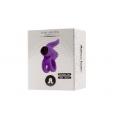 Эрекционное кольцо с подхватом мошонки и стимуляцией клитора Bullet Lastic Ring - Adrien Lastic - в Камышине купить с доставкой