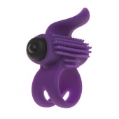 Эрекционное кольцо с подхватом мошонки и стимуляцией клитора Bullet Lastic Ring - Adrien Lastic - в Камышине купить с доставкой