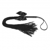 Чёрная плётка Lilly Whip Bijoux - Bijoux Indiscrets - купить с доставкой в Камышине