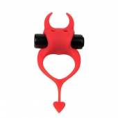 Красное эрекционное кольцо в форме дьяволенка DEVOL COCKRING - Adrien Lastic - в Камышине купить с доставкой
