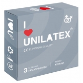 Презервативы с рёбрами Unilatex Ribbed - 3 шт. - Unilatex - купить с доставкой в Камышине