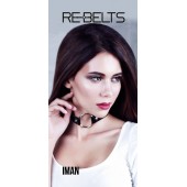 Чёрный чокер-кляп Iman Black - Rebelts - купить с доставкой в Камышине