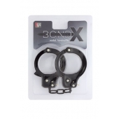 Чёрные наручники из листового металла BONDX METAL CUFFS BLACK - Dream Toys - купить с доставкой в Камышине