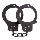 Чёрные наручники из листового металла BONDX METAL CUFFS BLACK - Dream Toys - купить с доставкой в Камышине
