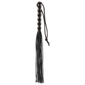 Чёрная мини-плеть из резины Rubber Mini Whip - 22 см. - Blush Novelties - купить с доставкой в Камышине