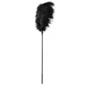 Стек с большим чёрным пером Large Feather Tickler - 65 см. - Blush Novelties - купить с доставкой в Камышине