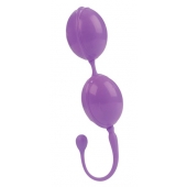 Фиолетовые каплевидные вагинальные шарики L amour Premium Weighted Pleasure System - California Exotic Novelties