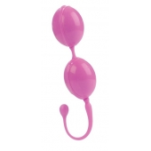 Розовые каплевидные вагинальные шарики L amour Premium Weighted Pleasure System - California Exotic Novelties