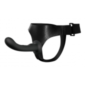 Страпон с изогнутой головкой Ultra Harness Curvy Dildo - 15,8 см. - Baile - купить с доставкой в Камышине