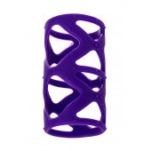 Фиолетовая насадка-сетка на пенис - 7,5 см. - A-toys - в Камышине купить с доставкой