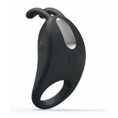 Чёрное эрекционное кольцо с вибрацией Rabbit Vibrator - Baile - в Камышине купить с доставкой