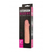 Телесная насадка-удлинитель Extension sleeve - 17 см. - Sitabella - в Камышине купить с доставкой