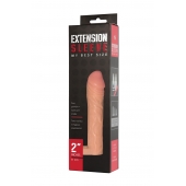Телесная насадка-удлинитель Extension sleeve с подхватом - 17 см. - Sitabella - в Камышине купить с доставкой