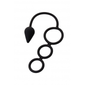 Тройное эрекционное кольцо с анальным хвостом Drop S-size - Erotist Adult Toys - в Камышине купить с доставкой