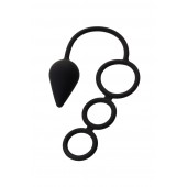 Тройное эрекционное кольцо с анальным хвостом Drop M-size - Erotist Adult Toys - в Камышине купить с доставкой