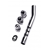 Металлический анальный душ с тремя насадками - ToyFa - купить с доставкой в Камышине