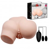 Телесный полуторс с двумя любовными тоннелями и вибрацией - Baile - в Камышине купить с доставкой