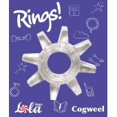 Прозрачное эрекционное кольцо Rings Cogweel - Lola Games - в Камышине купить с доставкой