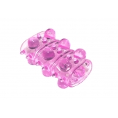 Розовая насадка на пенис Rings Armour - Lola Games - в Камышине купить с доставкой