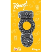 Чёрное эрекционное кольцо Rings Ringer - Lola Games - в Камышине купить с доставкой