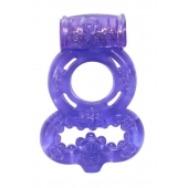 Фиолетовое эрекционное кольцо Rings Treadle с подхватом - Lola Games - в Камышине купить с доставкой