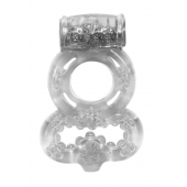 Прозрачное эрекционное кольцо Rings Treadle с подхватом - Lola Games - в Камышине купить с доставкой
