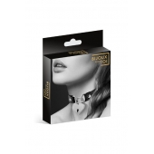 Черный чокер с замком в форме сердца - Bijoux Pour Toi - купить с доставкой в Камышине