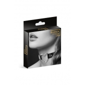 Чёрный чокер с кольцом в форме сердца - Bijoux Pour Toi - купить с доставкой в Камышине