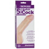 Насадка-реалистик для трусиков Vac-U-Lock 5  Realistic - 12,7 см. - Doc Johnson - купить с доставкой в Камышине