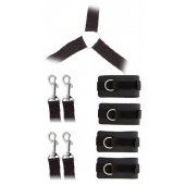 Комплект наручников и поножей LUXURIOUS BED RESTRAINT CUFF SET - Blush Novelties - купить с доставкой в Камышине