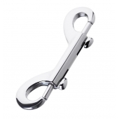Серебристый двухсторонний карабин TOYFA Metal - ToyFa - купить с доставкой в Камышине