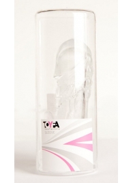 Прозрачная гелевая насадка с клиторальным отростком - 13 см. - Toyfa Basic - в Камышине купить с доставкой