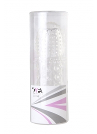 Прозрачная закрытая гелевая насадка - 13,5 см. - Toyfa Basic - в Камышине купить с доставкой