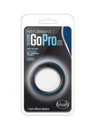 Черно-синее эрекционное кольцо Silicone Go Pro Cock Ring - Blush Novelties - в Камышине купить с доставкой