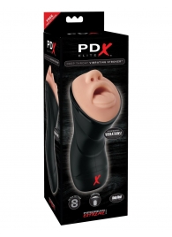 Мастурбатор-ротик Deep Throat Vibrating Stroker - Pipedream - в Камышине купить с доставкой