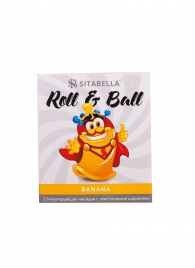 Стимулирующий презерватив-насадка Roll   Ball Banana - Sitabella - купить с доставкой в Камышине