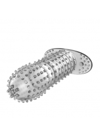 Закрытая прозрачная насадка Crystal sleeve - 12 см. - Erowoman-Eroman - в Камышине купить с доставкой