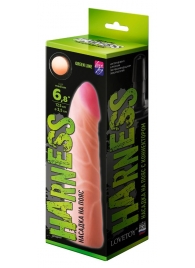 Фаллическая насадка на трусики харнесс - 17,5 см. - LOVETOY (А-Полимер) - купить с доставкой в Камышине