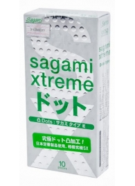 Презервативы Sagami Xtreme Type-E с точками - 10 шт. - Sagami - купить с доставкой в Камышине