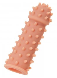 Телесная реалистичная насадка KOKOS Extreme Sleeve 03 с дополнительной стимуляцией - 12,7 см. - KOKOS - в Камышине купить с доставкой