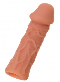 Телесная реалистичная насадка KOKOS Extreme Sleeve 05 с дополнительной стимуляцией - 12,7 см. - KOKOS - в Камышине купить с доставкой