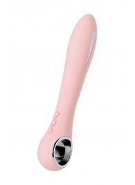 Розовый силиконовый вибратор с электростимуляцией GALVANI VIBE - 21 см. - ToyFa - купить с доставкой в Камышине
