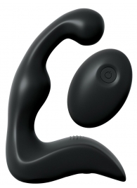 Черный вибромассажер простаты с пультом ДУ Control P-Spot Pro - Pipedream - в Камышине купить с доставкой