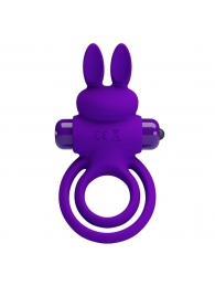 Фиолетовое эрекционное кольцо с вибростимуляцией клитора Vibrant Penis Ring III - Baile - в Камышине купить с доставкой