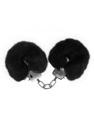 Черные меховые наручники Love с ключиками - Baile - купить с доставкой в Камышине