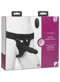 Черный полый вибрострапон Body Extensions BE Aroused - 17,78 см. - Doc Johnson - купить с доставкой в Камышине
