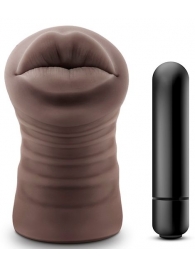 Коричневый мастурбатор-ротик Renee - Blush Novelties - в Камышине купить с доставкой